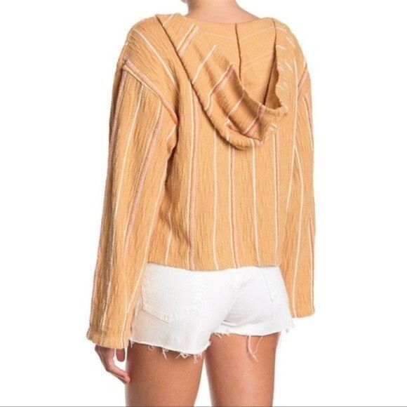 L Space Paradise Sunrise Stripe Print Hooded Pullover - Picture 3 of 10